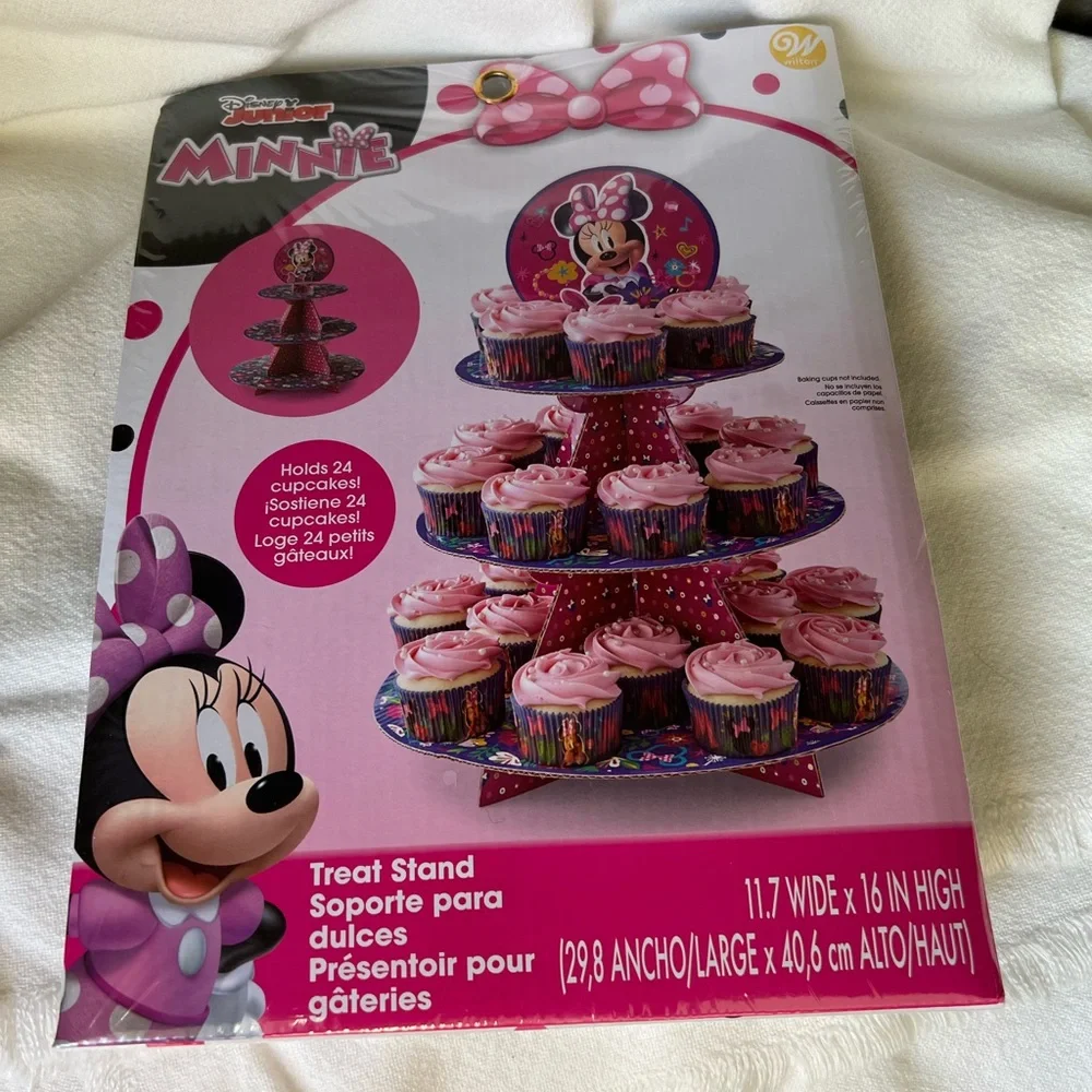 Disney Minnie Mouse Cupcake Stand - Pink and Red